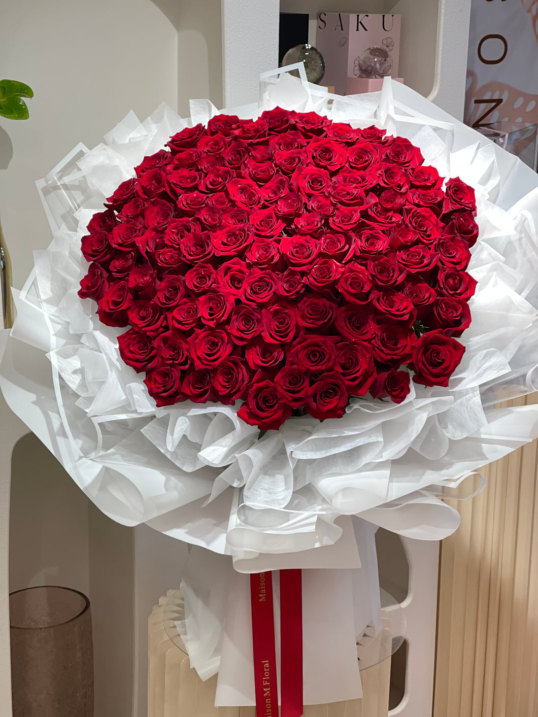99 red roses