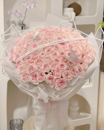 99 pink roses