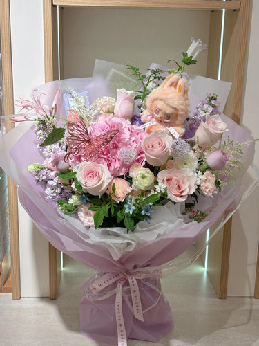Labubu pastel bouquet