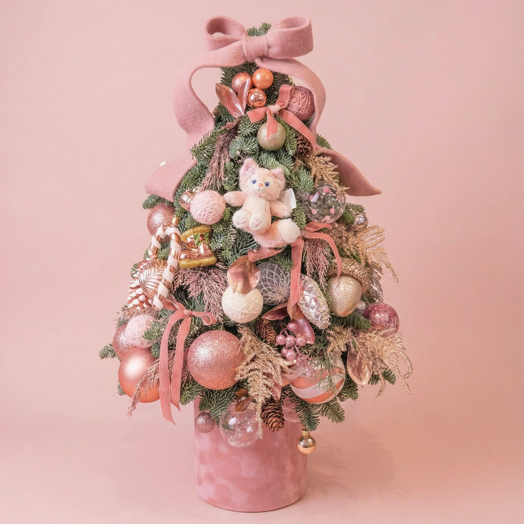 Let it snow 50cm tree (pink theme)