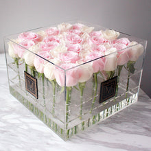 Fresh roses Crystal box
